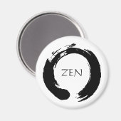 Zen Circle Fridge Magnet (Voorkant / Achterkant)