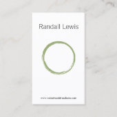 ZEN CIRCLE in MOSS GROEN Visitekaartje (Voorkant)