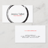 ZEN CIRCLE in zwart-wit Visitekaartje (Voorkant / Achterkant)