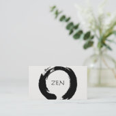 Zen Circle Meditation Visitekaartje (Staand voorkant)