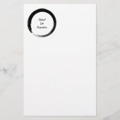 Zen Circle met logo v2 Briefpapier (Voorkant)
