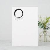 Zen Circle met logo v3 Briefpapier (Staand voorkant)