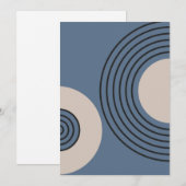 Zen circle minimalist feestdagenkaart (Voorkant / Achterkant)