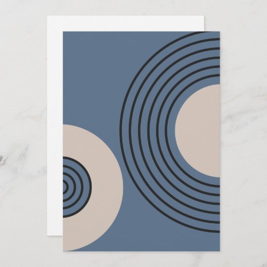 Zen circle minimalist feestdagenkaart (Voorkant / Achterkant)