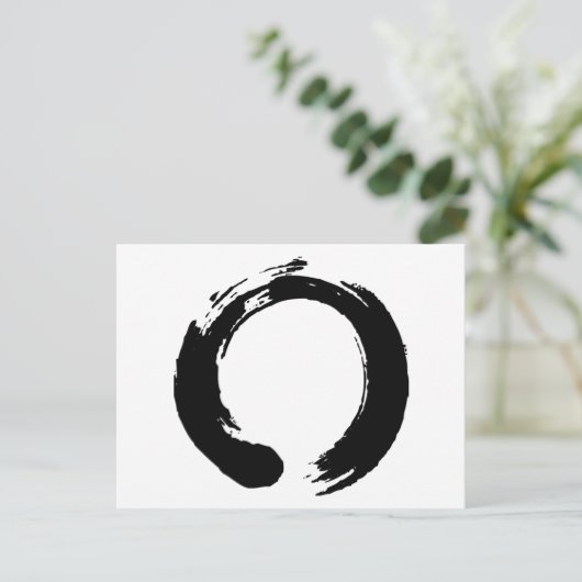 Zen Circle Post-Kaart Briefkaart (Staand voorkant)