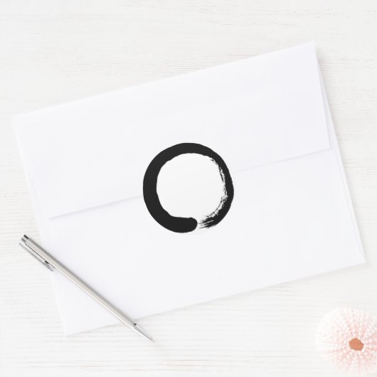 Zen Circle Ronde Sticker (Envelop)