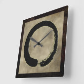 ZEN CIRCLE VIERKANTE KLOK (Hoek)