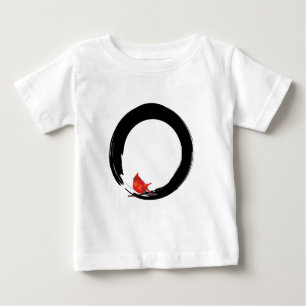 Zen Circle with Christmas Cardinal