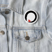 Zen Circle with Christmas Cardinal Ronde Button 5,7 Cm (In situ)