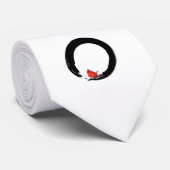 Zen Circle with Christmas Cardinal Stropdas (Opgerold)