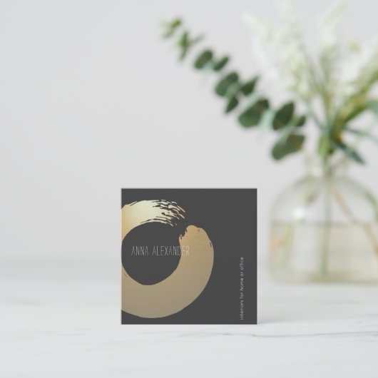 Zen Circle | Yoga-instructeur | Meditatie Contactkaartje (Staand voorkant)