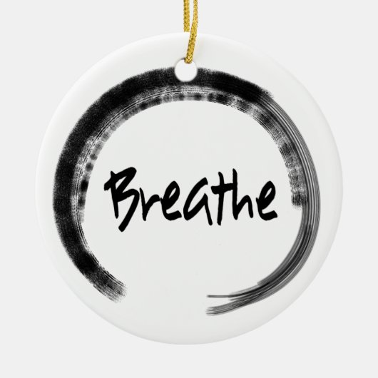 Zen Circle - Yoga-kerstversieringen Keramisch Ornament (Voorkant)