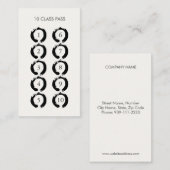 Zen-cirkels 10-klasse-passerkaart klantenkaartje (Voorkant / Achterkant)