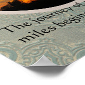 zen citeren poster op reis op natuur foto art (Hoek)