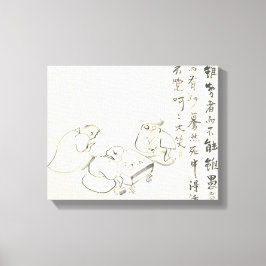 Zen Classics - Gibon Sengai - Gans & Heron Canvas Afdruk