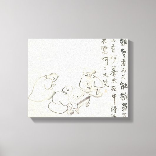 Zen Classics - Gibon Sengai - Gans & Heron Canvas Afdruk (Voorkant)