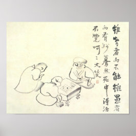 Zen Classics - Gibon Sengai - Gans & Heron Poster