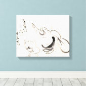 Zen Classics - Gibon Sengai - Hotelbeschrijving Canvas Afdruk (Insitu (Houten vloer))