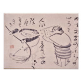 Zen Classics - Gibon Sengai - Kanzan en Jittoku Foto Afdruk (Voorkant)