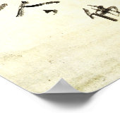 Zen Classics - Gibon Sengai - Mediterende kikker Poster (Hoek)