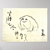 Zen Classics - Gibon Sengai - Mediterende kikker Poster (Voorkant)