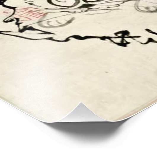 Zen Classics - Gibon Sengai - Tijger Foto Afdruk (Hoek)