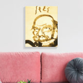 Zen Classics - Hakuin Ekaku - Daruma Canvas Afdruk (Insitu (Woonkamer))