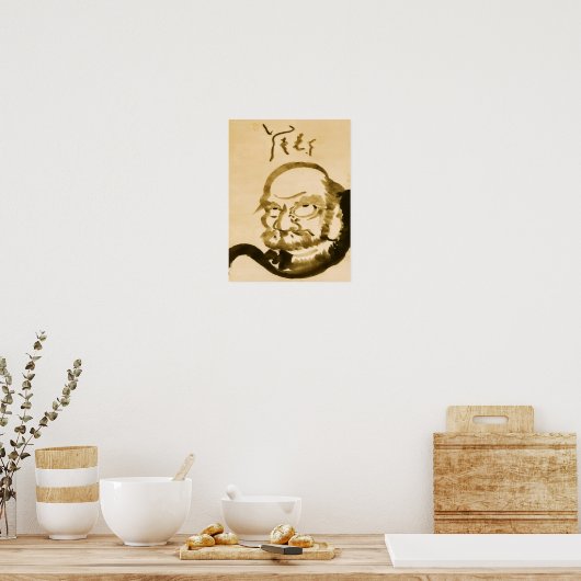 Zen Classics - Hakuin Ekaku - Daruma Poster (Keuken)