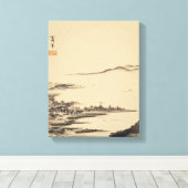 Zen Classics - Sesshu - Herfstlandschap Canvas Afdruk (Insitu (Houten vloer))