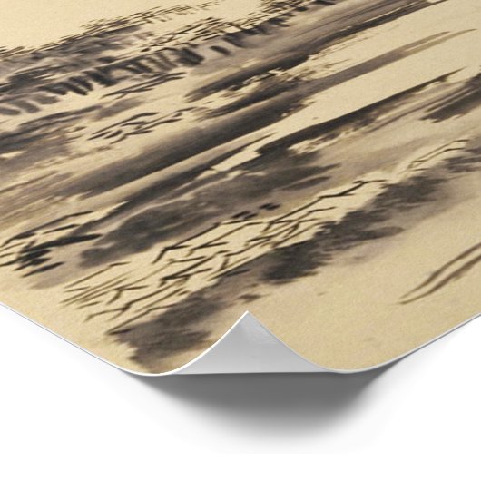 Zen Classics - Sesshu - Herfstlandschap Poster (Hoek)