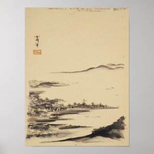Zen Classics - Sesshu - Herfstlandschap Poster