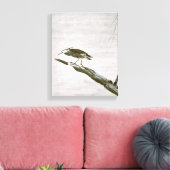 Zen Classics - Sesshu - Heron en Willow Canvas Afdruk (Insitu (Woonkamer))