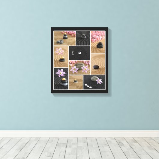 Zen Collage Canvas Afdruk (Insitu (Houten vloer))