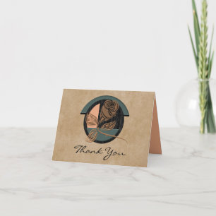 Zen Copper Roos Hartelijk dank Bedankkaart