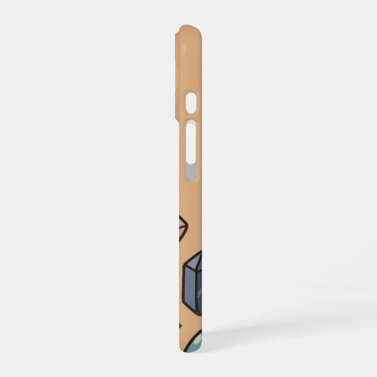 Zen Crystal Flat Lay 'Kies vandaag voor vreugde' iPhone 16 Hoesje (Linkerkant)