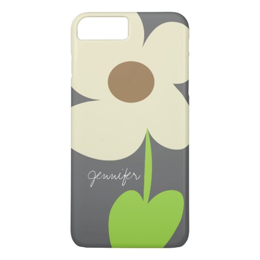 Zen Daisy Persoonlijke iPhone 8 Plus/7 Plus Hoesje (Achterkant)