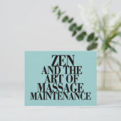 ZEN & de kunst van MASSAGE Briefkaart (Staand voorkant)