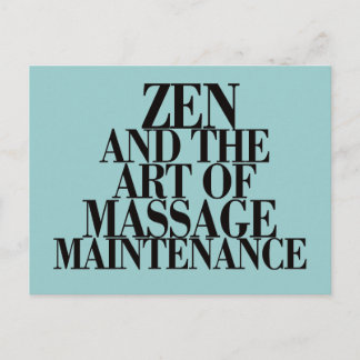 ZEN & de kunst van MASSAGE Briefkaart