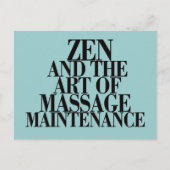 ZEN & de kunst van MASSAGE Briefkaart (Voorkant)