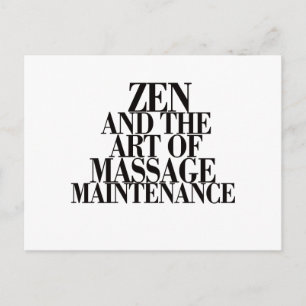 ZEN & de kunst van MASSAGE Briefkaart