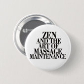 ZEN & de kunst van MASSAGE Ronde Button 5,7 Cm (Voorkant /achterkant)