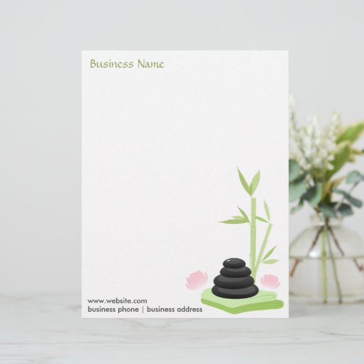 Zen Design Letterhead Briefhoofd Ontwerp (Staand voorkant)