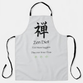 Zen dieet Eet meer groenten Schort (Voorkant)