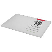 Zen dieet Eet meer groenten Snijplank (Hoek)