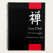 Zen Dieet Eet Meer Groenten Zwart BG Planner (Voorkant)