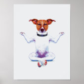 Zen Dog I Waterverf Poster (Voorkant)