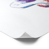 Zen Dog I Waterverf Poster (Hoek)