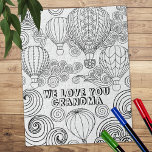 Zen Doodle Art Swirls Balloons Volwassenen Kleuren Legpuzzel<br><div class="desc">Zen doedle art met hete luchtballonnen en ontspannende zwengels in zwart-wit voor het kleuren,  gebruik voor het beste resultaat markers of kleurpennen.</div>