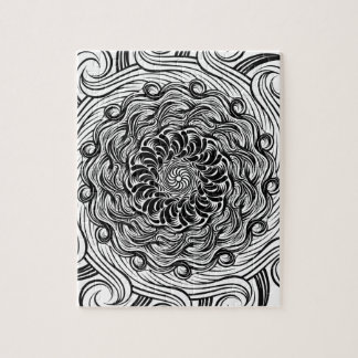 Zen Doodle optische illusie zwart-wit Legpuzzel