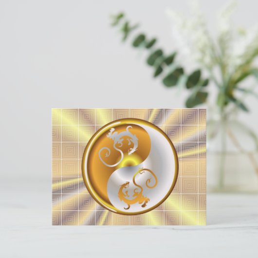 Zen Dragons Briefkaart (Staand voorkant)